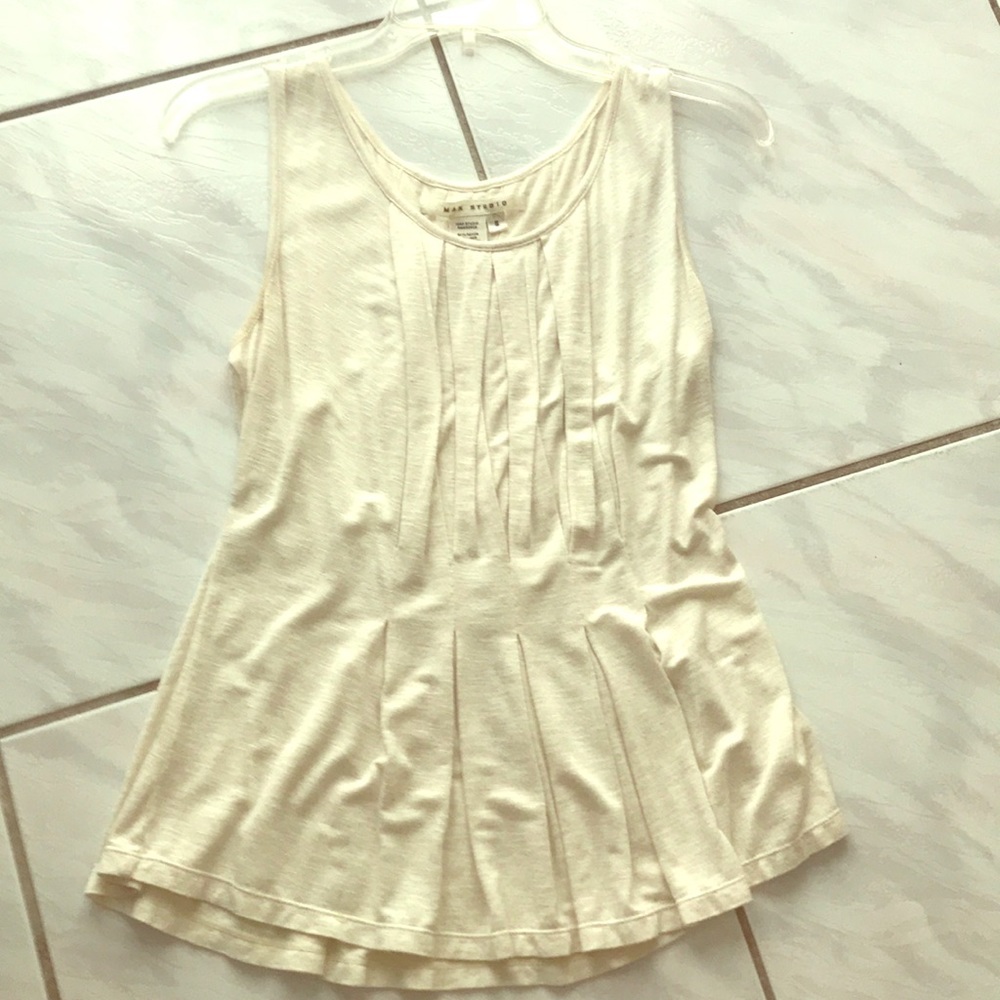 Off white sleeveless top